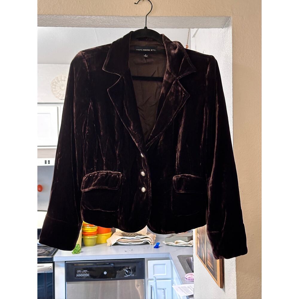 Trousers Etc. Velvet Blazer